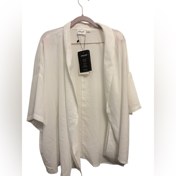 Aware Women's Classic White Cardigan - Picture 1 of 4